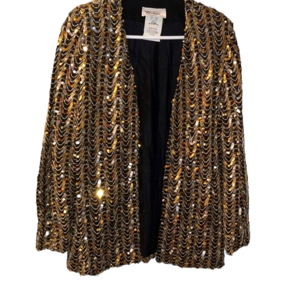 Vintage Teddi of California Sequined Embellished Jacket - Picture 6 of 10